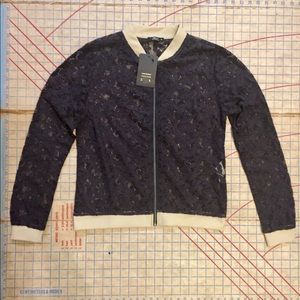 NWT Simza lace bomber jacket size medium